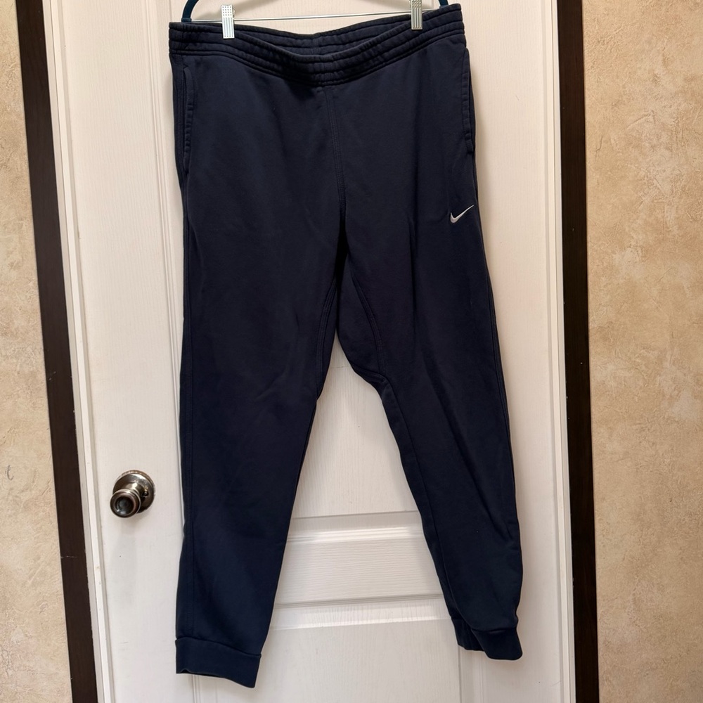 Nike Dark Blue Sweatpants with Logo